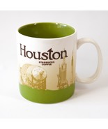 Houston Starbucks 16 Oz Texas Ceramic Coffee Mug Tea Cup 2012 Green Whit... - $22.44