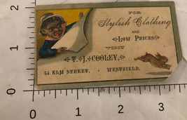 T J Cooley Stylish Clothing Victorian Trade Card VTC 8 - $6.92