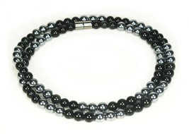 Hematite and Obsidian Necklace - The Ultimate Grounding and Protective Talisman - £15.16 GBP