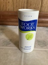 Avon ~  Foot Works  Deodorizing Foot Powder - 2.6 oz NEW Old Stock - £12.76 GBP