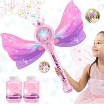 Bubble Wands For Kids Girls - Led Light &amp; Music Bubble Machine: 3 Aa Bat... - £26.74 GBP