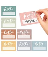 Colorful Hello Name Tag Stickers | Set of 56 | Classroom Supplies - $16.28 CAD