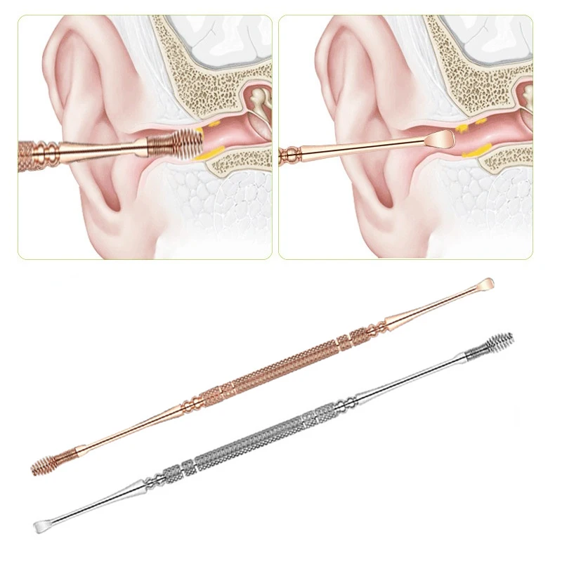 House Home Spiral MAage Ear Pick 360 Spiral Ear Wax Remover Ear C Cleaner Stainl - £19.69 GBP
