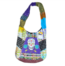 Sugar Skull BoHo Rising International Nepal Cross Body Bag Hippie Boho Purse New - £23.94 GBP