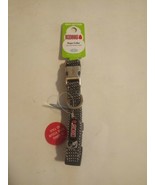Kong Reflective Flat Rope Collar For Dogs Size S SM SMALL Grey - £11.00 GBP