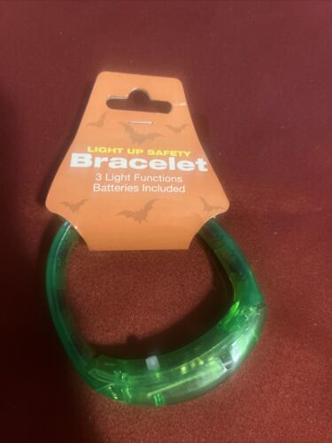 Halloween Light Up LED Bracelet Green 3 Modes &amp; Super Bright Neon - $9.16