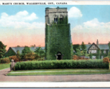 St Mary Church Walkerville Quebec Canada UNP WB Postcard M5 - $2.92