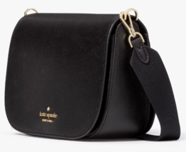 Kate Spade Madison Saddle Bag Black Saffiano Leather Purse KC438 NWT $349 FS - £89.00 GBP