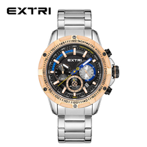 Stainless Steel Chronograph Waterproof Luxury Fashion Men&#39;S Quartz Wristwatches - £52.15 GBP