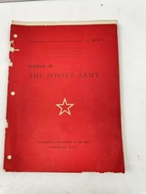 1958 Department Of Army Pamphlet 30-50-1 Handbook On The Soviet Army Col... - £50.71 GBP