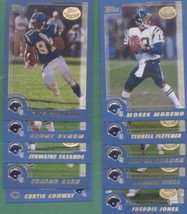 2000 Topps San Diego Chargers Football Team Set - £1.86 GBP