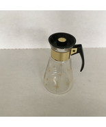 vintage mid century glass coffee carafe atomic starburst pattern coffee ... - $19.75