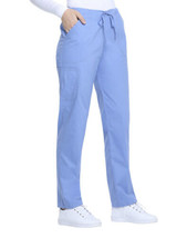 Scrubstar Womens Drawstring Paint Scrub Size 3XL Ciel Blue Stretch - £8.05 GBP