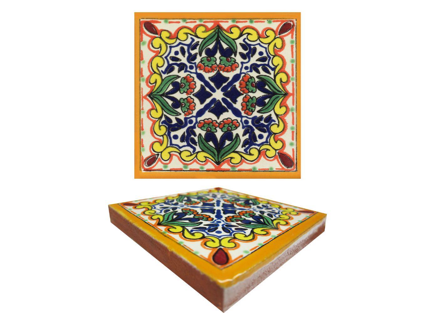 POOL TILES Mexican Talavera Ceramic Frost Proof Handcrafted Tiles - Ales... - $199.00