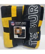 Pittsburgh Steelers 60" by 70" Plush Double Sided Blanket-NFL - €37,47 EUR
