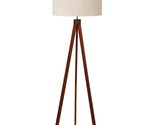 LEPOWER Wood Tripod Floor Lamp, Mid Century Standing Lamp, Modern Design... - $111.99
