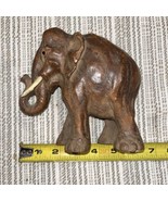 Syroco Wood Elephant Figurine Mid Century 1940s-50s Statuette - £19.91 GBP