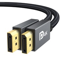 Displayport 1.2 Cable [6.6Ft, 2-Pack], 4K Displayport To Displayport Cable Nylon - £26.74 GBP