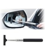 Car Rearview Mirror Wiper Retractable Auto Glass Squeegee Water Cleaner ... - £17.78 GBP