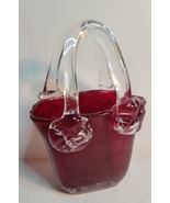 Murano Style Glass Ruby Red Purse - €21,53 EUR