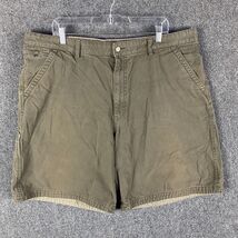 REI Utility Shorts Men&#39;s Size 44 Distressed 100% Organic Cotton Green - $25.11 CAD