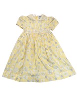 Hartstrings Vintage Yellow Daisy Print Lace Collar Dress 4T - $33.60