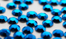 HOTFIX Blue Metallic Rhinestuds available 2 Sizes (ø3.0mm ø4.0mm) min 144Pcs/Bag - £3.19 GBP