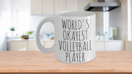 Worlds Okayest Volleyball Player Funny Gift Idea Her Girlfriend Teammate Joke - £14.90 GBP
