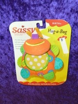 Vintage Sassy Hug a Bug Insect Baby Teething Teether Toy Yellow Orange Blue NEW - £23.35 GBP
