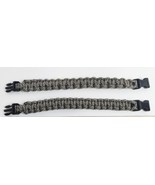 Paracord Bracelet - 2 Pack (Urban Grey) Clip On Military Bracelet - $10.43 CAD