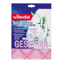 Vileda Streak free GLASS DISH washing polishing cleaning cloth FREE SHIP... - $10.88