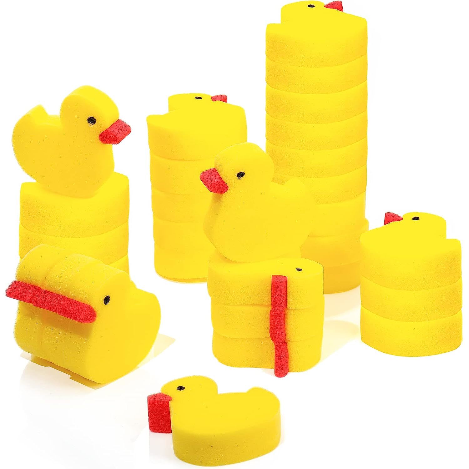 Primary image for 30 Pieces Yellow Duck Oil Absorbing Sponge Swimming Pool And Spa Scum Absorber H