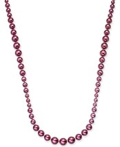 allbrand365 designer Womens Pearl Strand Necklace 42Inch + 2Inch,Burgundy - £31.76 GBP