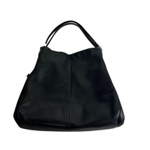 coach d1393-24621 black pebbled madison shoulder bag - $43.81