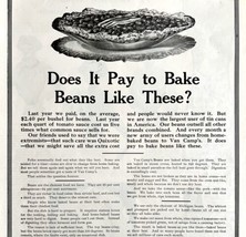 Van Camp&#39;s Pork And Beans 1911 Advertisement National Dish Print Ad DWCC17 - £25.79 GBP