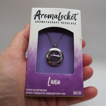 Luna Necklace Stainless Steel Aromalocket Aromatherapy Diffuser New - $14.85