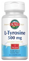 Kal L-Tyrosine 500 mg 30 tablets - $82.00