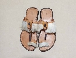 Sandals Moroccan Product Handmade , Summer Sandals  Genuine Goat Leather Organic - £50.59 GBP