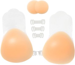 Adhesive Bra Strapless Sticky Push Up Silicone Reusable Invisible (Size:M) - £13.75 GBP