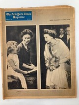 VTG The New York Times Magazine October 13 1957 Queen Elizabeth No Label - £22.75 GBP