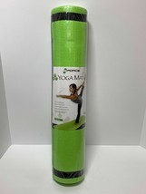 GFORCE Premium Yoga Mat w/ Carrier Strap, 6mm 1/4-Inch, Non-Slip 68x24&#39;&#39; Green - £29.67 GBP