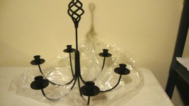 Wrought iron Candle Chandelier - 6 arms image 3