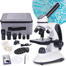 40X-2000X Magnification,Dual LED Illumination Beginners Microscopes with Science - £172.78 GBP