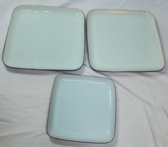 Set of 3 Sango Sensations Blue - 2 Dinner Plates and 1 Salad Plate See D... - £20.67 GBP