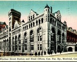 Windsor Station Canadian Pacific Railways Montreal Quebec Canada 1929 Po... - $3.91