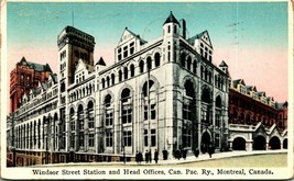 Windsor Station Canadian Pacific Railways Montreal Quebec Canada 1929 Postcard - £3.08 GBP
