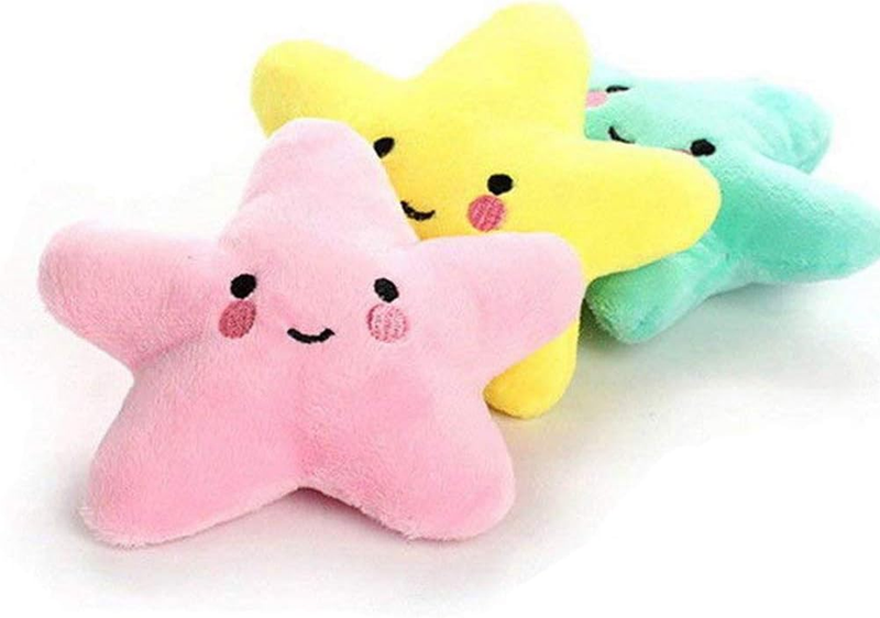 Pet Bite Squeaky Toys Smile Star Cute Stuffed Toys for Dogs Puppy Biting BB Soun Item image 12