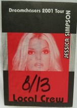 Jessica Simpson - Vintage Original 2001 Concert Tour Cloth Backstage Pass - £7.86 GBP
