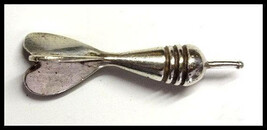 Sterling Silver Missile Bomb Dart Pin/Pendant made by CNY 9.7 Grams - $653.04 MXN