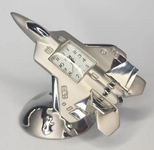 F-22 Raptor Fighter Jet Lockheed Martin Office Paperweight Clock Sanis P... - £101.63 GBP